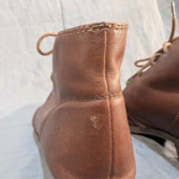 Frye Ruby Brown Leather Chukka Boots Women Size 9 - Picture 7 of 11